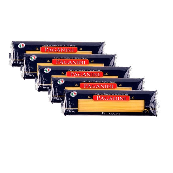 Kit com 5 massas Italiano Fettuccine Paganini em Oferta na Shopee