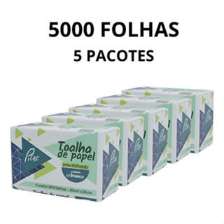 Papel Toalha 5000 Fls Interfolha Branco Promo Pilar em Oferta na Shopee