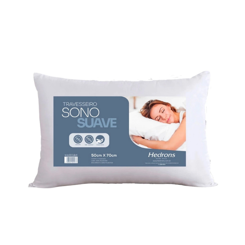 Travesseiro 50x70cm Sono Suave Hedrons em Oferta na Shopee