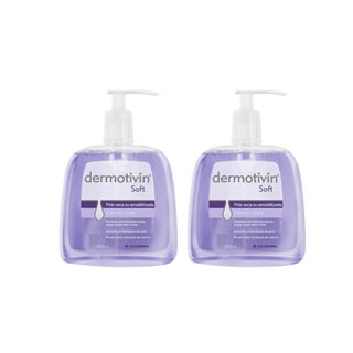 Kit 2 Sabonete Líquido Dermotivin Soft Pele Seca ou Sensibilizada 300ml em Oferta na Shopee