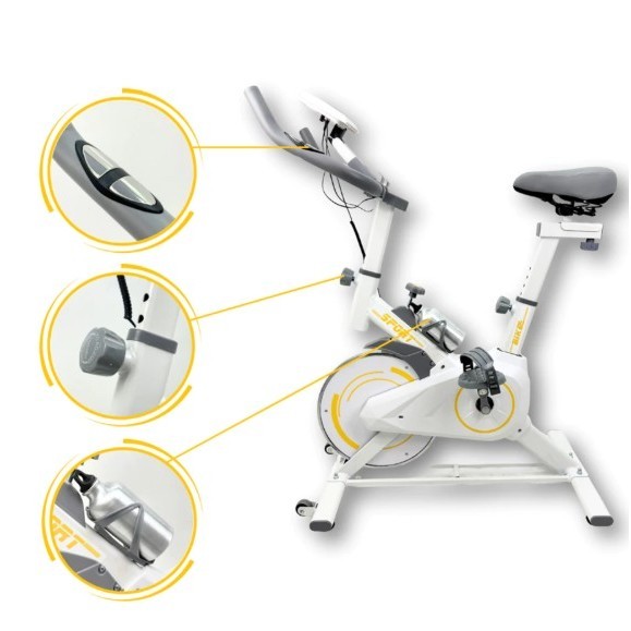 Bicicleta Bike Ergometrica Spinning Academia Fitness Profissional 120kg Compacta