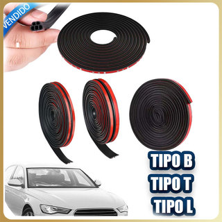 Tira de vedação do carro tipo T B tipo L tira de vedação do capô tira de isolamento acústico 1/2 peças