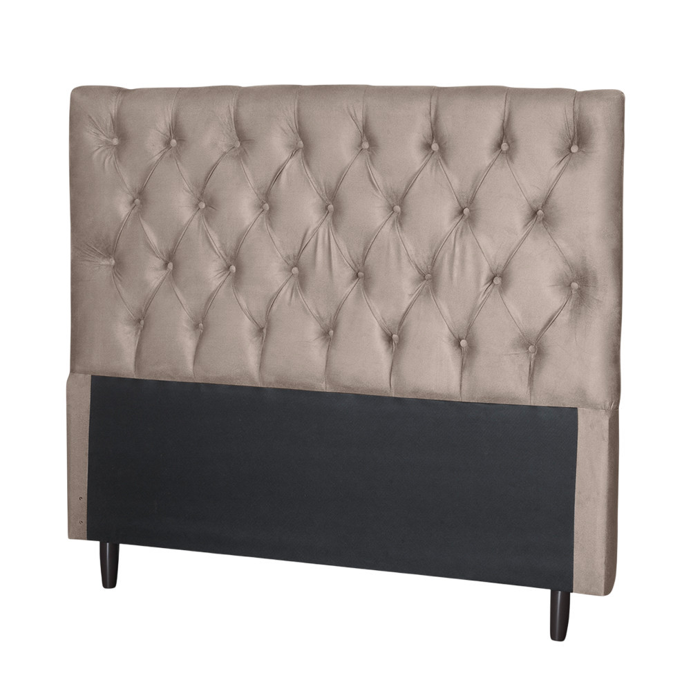 Cabeceira para Cama Casal Larissa Sued Taupe Cappucino IDF Decor