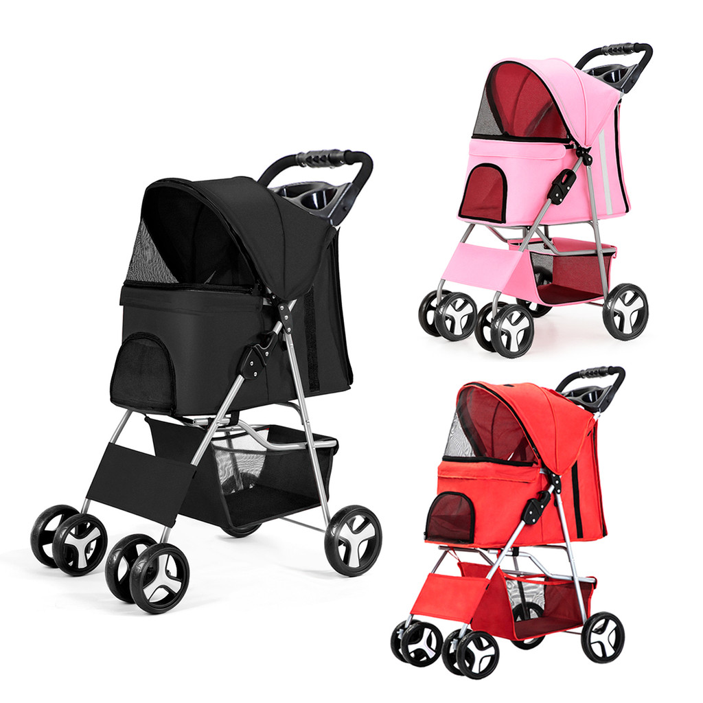 CARRINHO DE PASSEIO TRANSPORTE PET CÃS E GATOS ATÉ 15KG