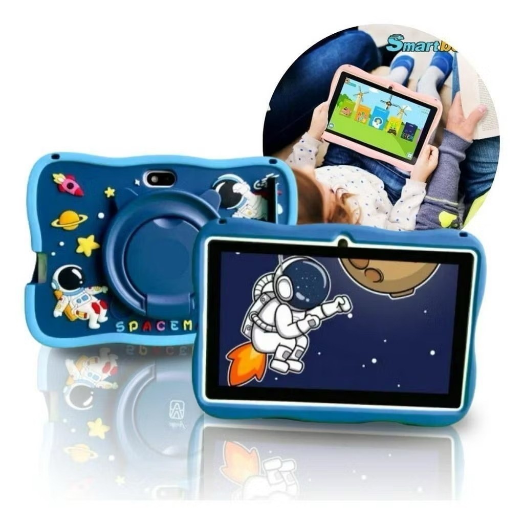 Tablet Infantil Kids 7 Polegada com wifi bluetooth Android Super Resistente Smart em Oferta na Shopee
