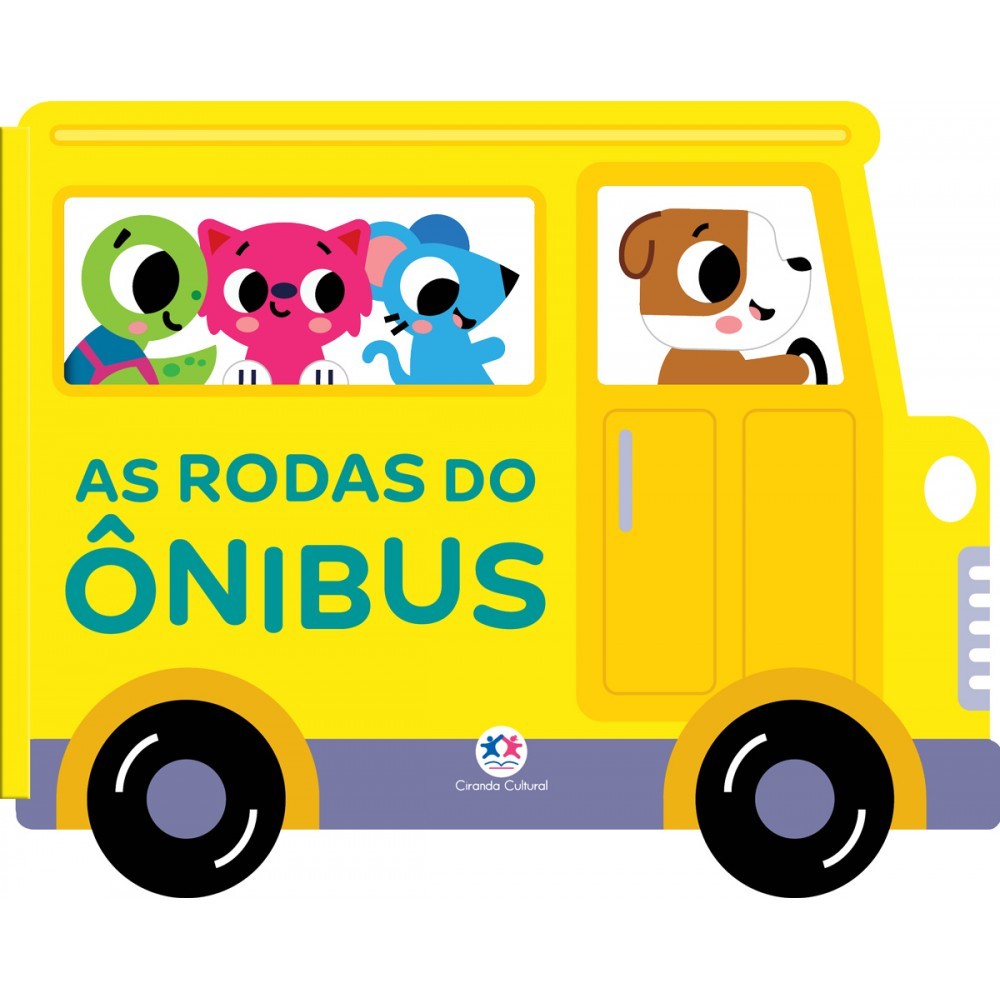 Livro As rodas do ônibus - Veículos divertidos em Oferta na Shopee