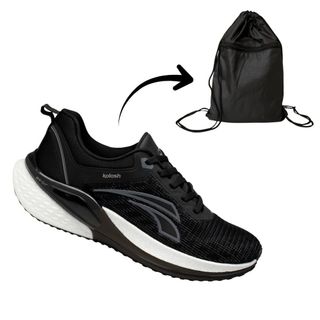 tenis masculino kolosh kit esportivo ultraleve preto