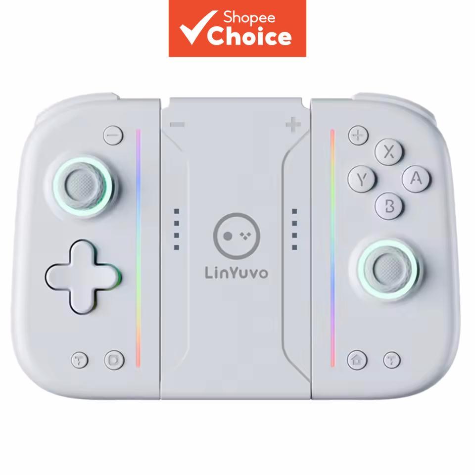 Controle de Gamepad para Nintendo Switch, OLED e Lite, iPhone IOS, Android, PC, TV, Computador, Sem Fio, Bluetooth, Com