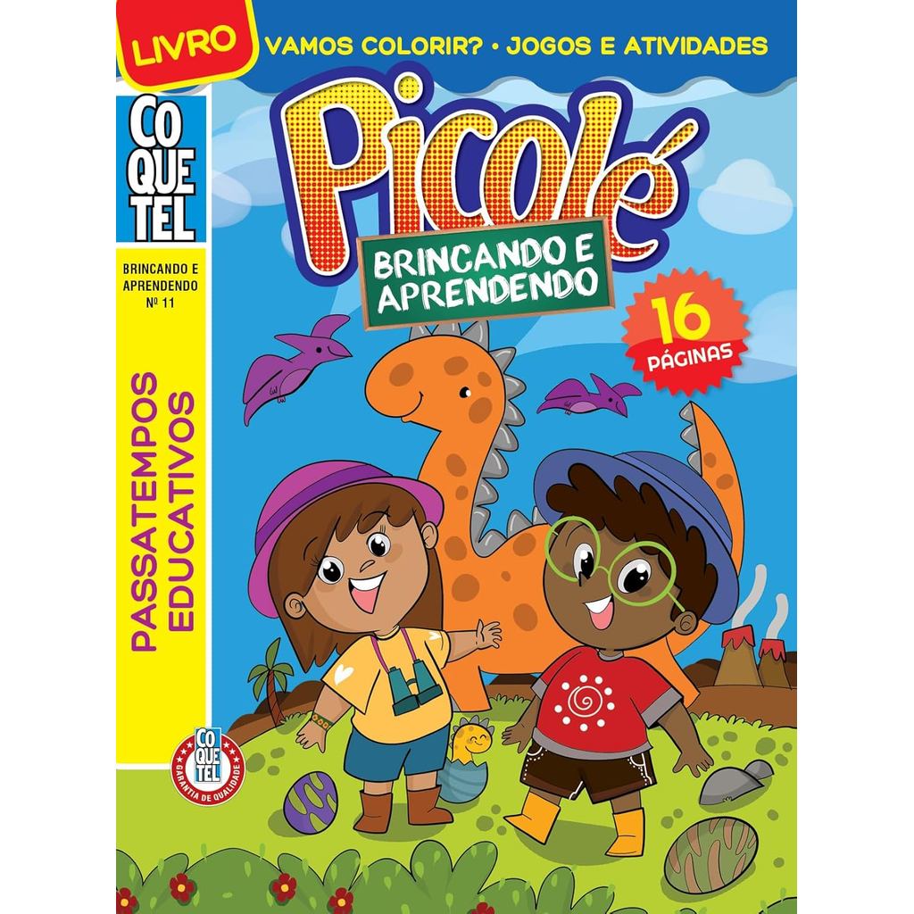 Livro Coquetel Brincando Aprendendo 11 | Passatempos Educativos em Oferta na Shopee