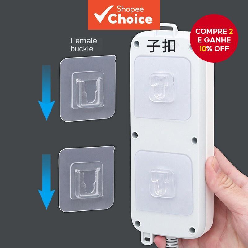 Novo Gancho Adesivo À Prova D'água para Banheiro com 15 Pares, Instalação Sem Furadeira, Montagem Na Parede, Resistente