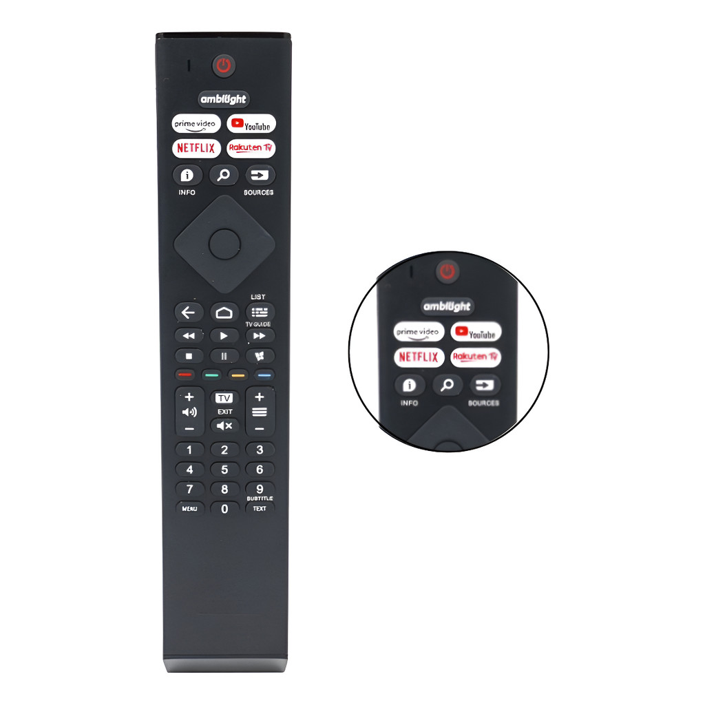 Controle Remoto Para Tv Philips Smart Uhd 4k Led 50pug7406 - Substitui Modelo Original - Novo