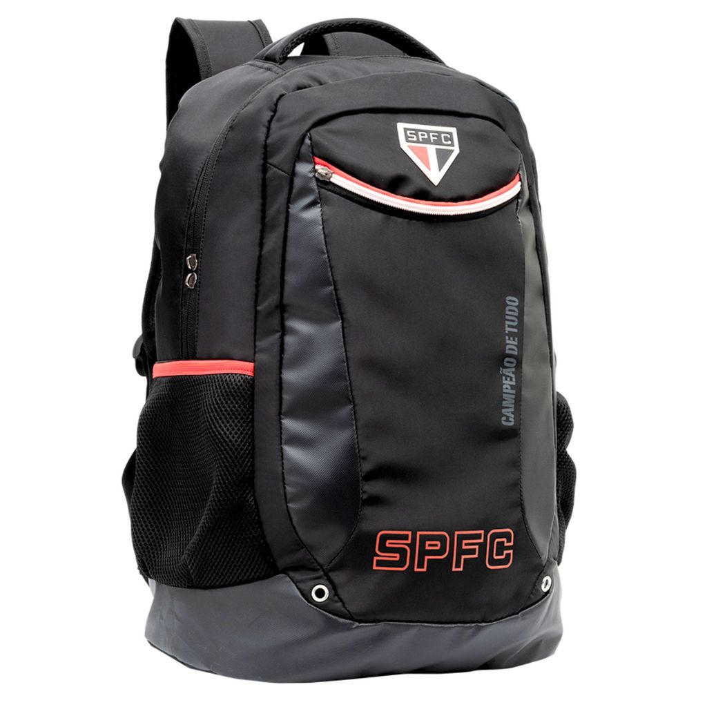 Mochila Escolar de Costas Juvenil Menino Futebol Time São Paulo SPFC Tricolor Original 16603
