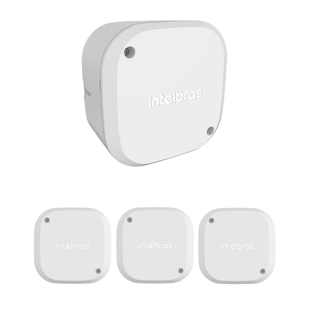 Kit 4 Caixas de Passagem Plástica Câmeras Bullet/Dome Interno VBOX 1100 Intelbras