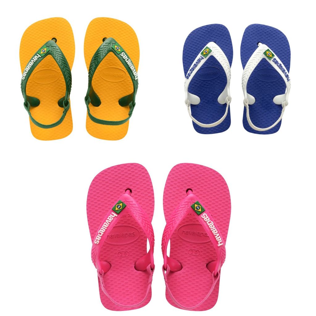 CHINELO SANDALIA HAVAIANAS BABY KIDS BRASIL LOGO ORIGINAL