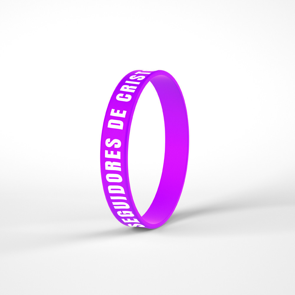 Pulseira De Silicone Lilás | Seguidores De Cristo em Oferta na Shopee