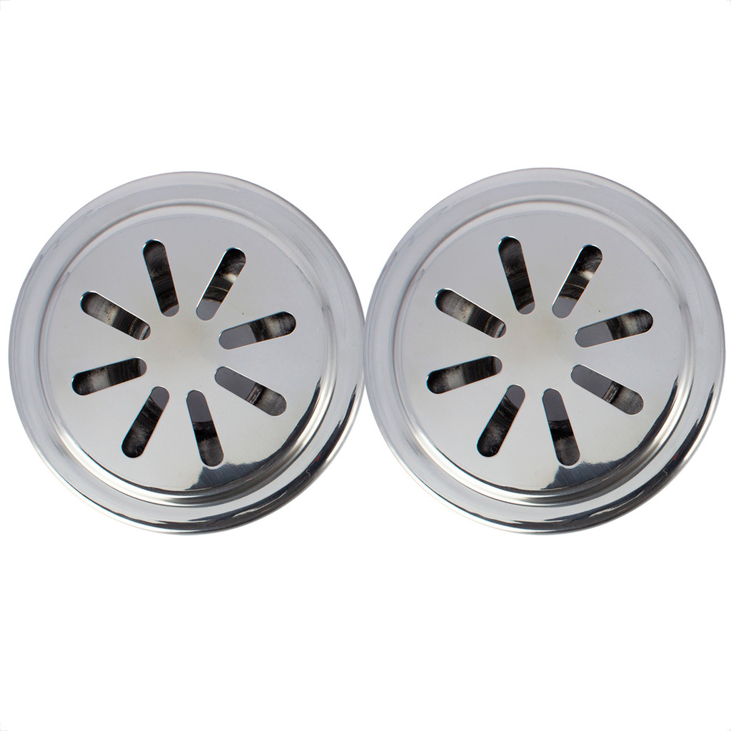 Kit 2 Drenos Nivelador de Parede 50mm Inox para Piscina