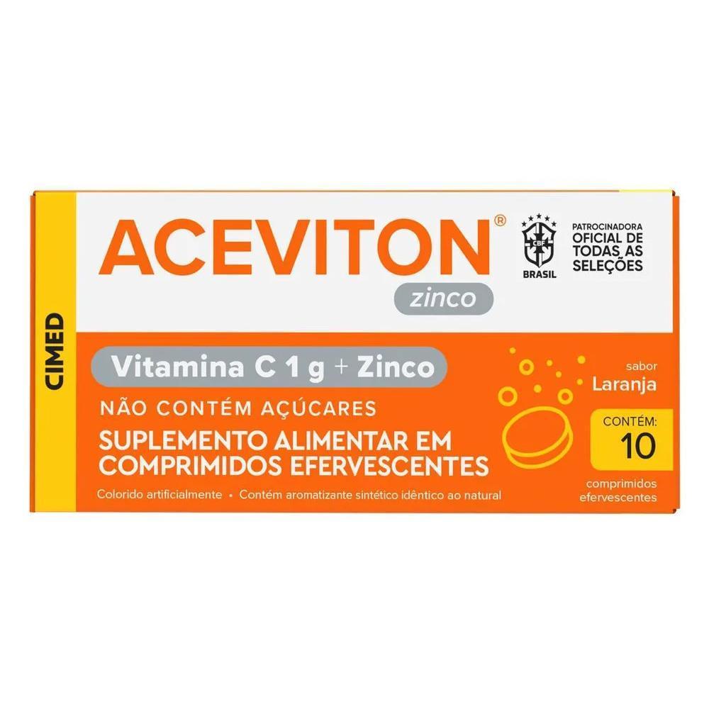 Aceviton Zinco Com 10 Comprimidos Everfescentes