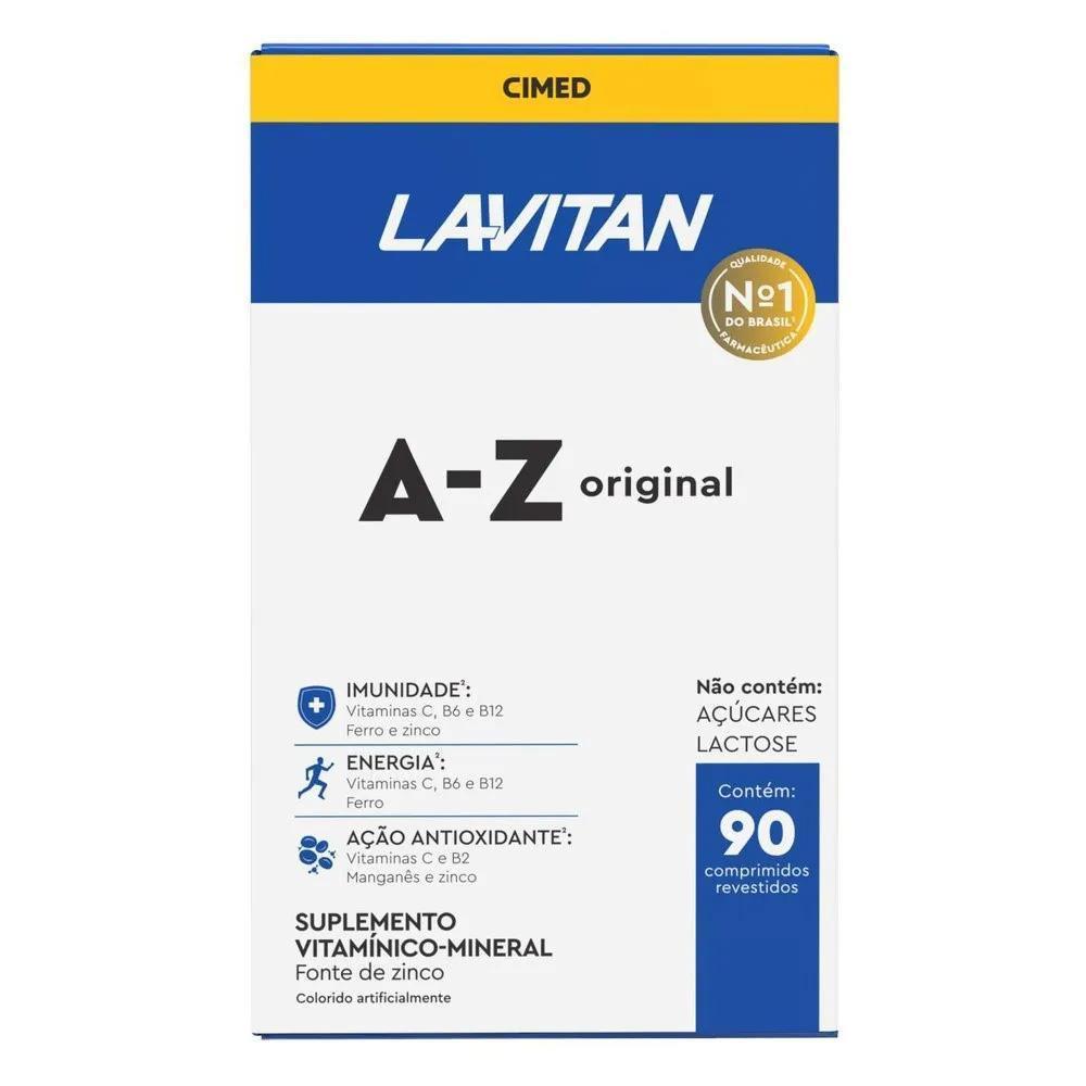Lavitan A-Z Original Com 90 Comprimidos Suplemento Ferro em Oferta na Shopee