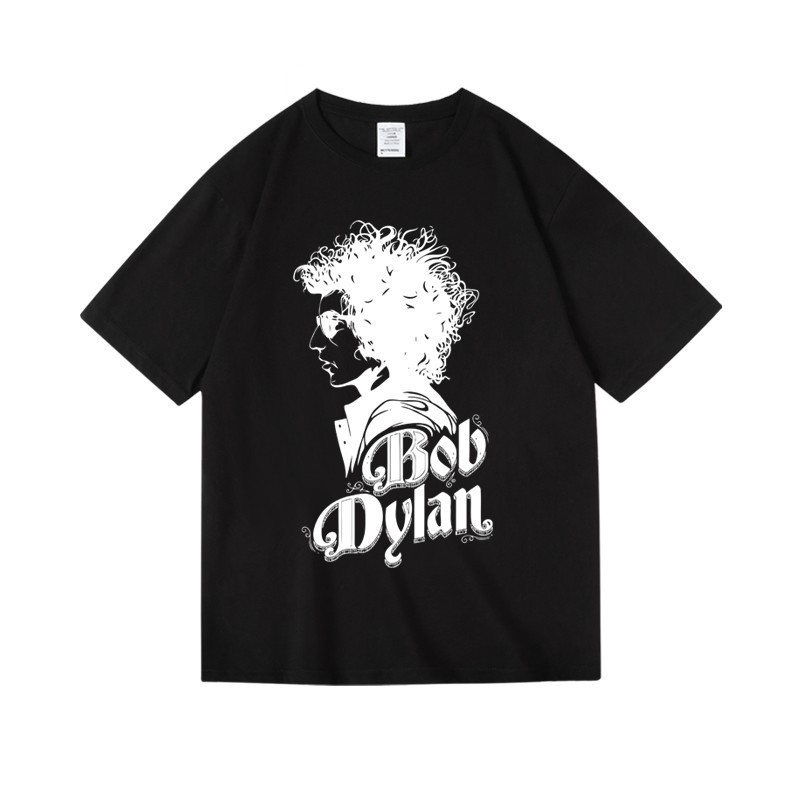 Music Soul Camiseta Unissex Bob Dylan Cantor Folk Rock Americano Estampada Algodão Confortável Estilosa Divertida Verão