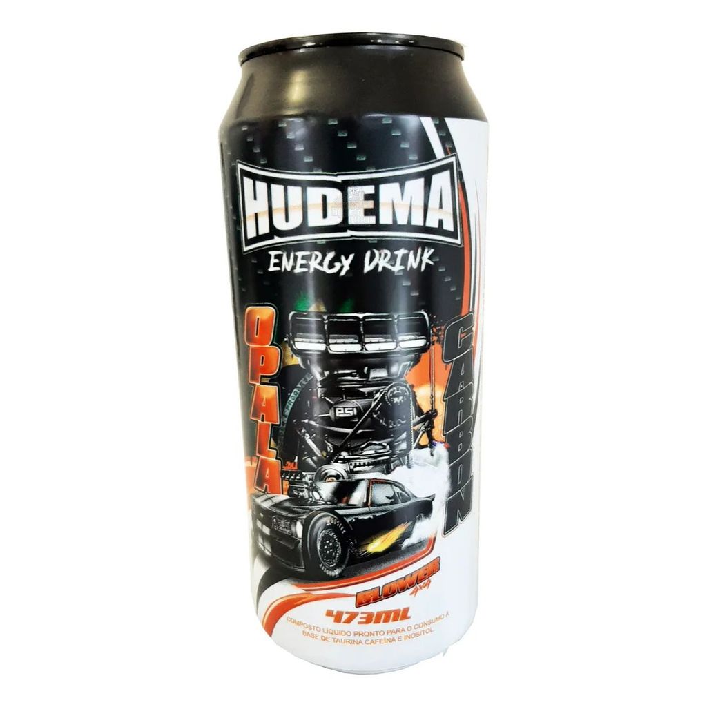 Energético Hudema Energy Drink 473 ml Edição Limitada Lata Black White Blower