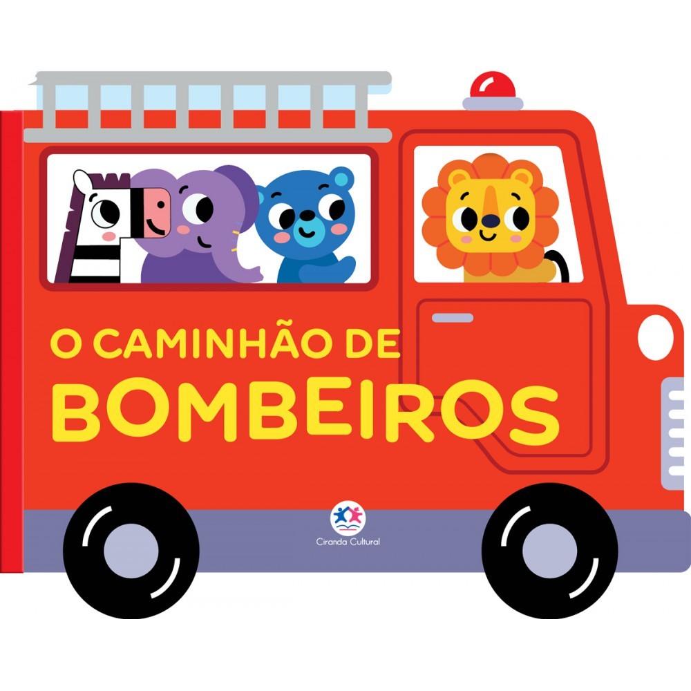 Livro O caminhão de bombeiros - Veículos Divertidos em Oferta na Shopee