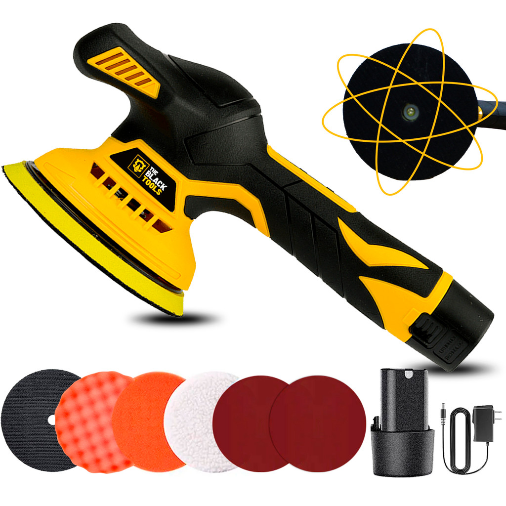 Lixadeira Politriz Roto Orbital A Bateria Sem Fio 5000 Rpm Bivolt 12v 145 Mm C/ Acessórios Blp120 The Black Tools em Oferta na Shopee