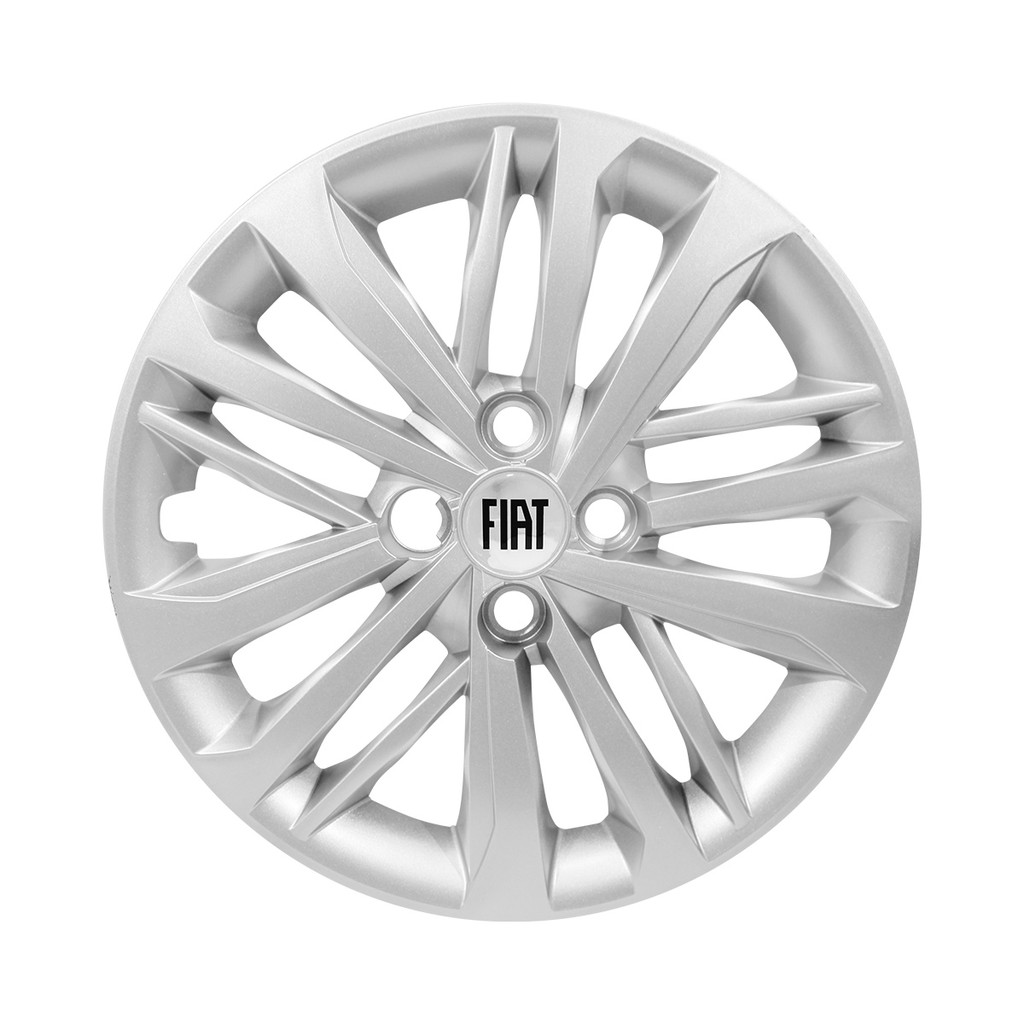 Calota Aro 15 Prata Fiat Cronos 2023 2024 Emblema Resinado em Oferta na Shopee