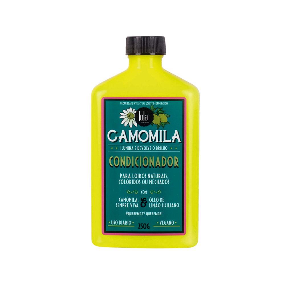Detalhes do Kit Lola Cosmetics Camomila - Shampoo 250ml e Condicionador 250g e Óleo Capilar Iluminador 50ml
