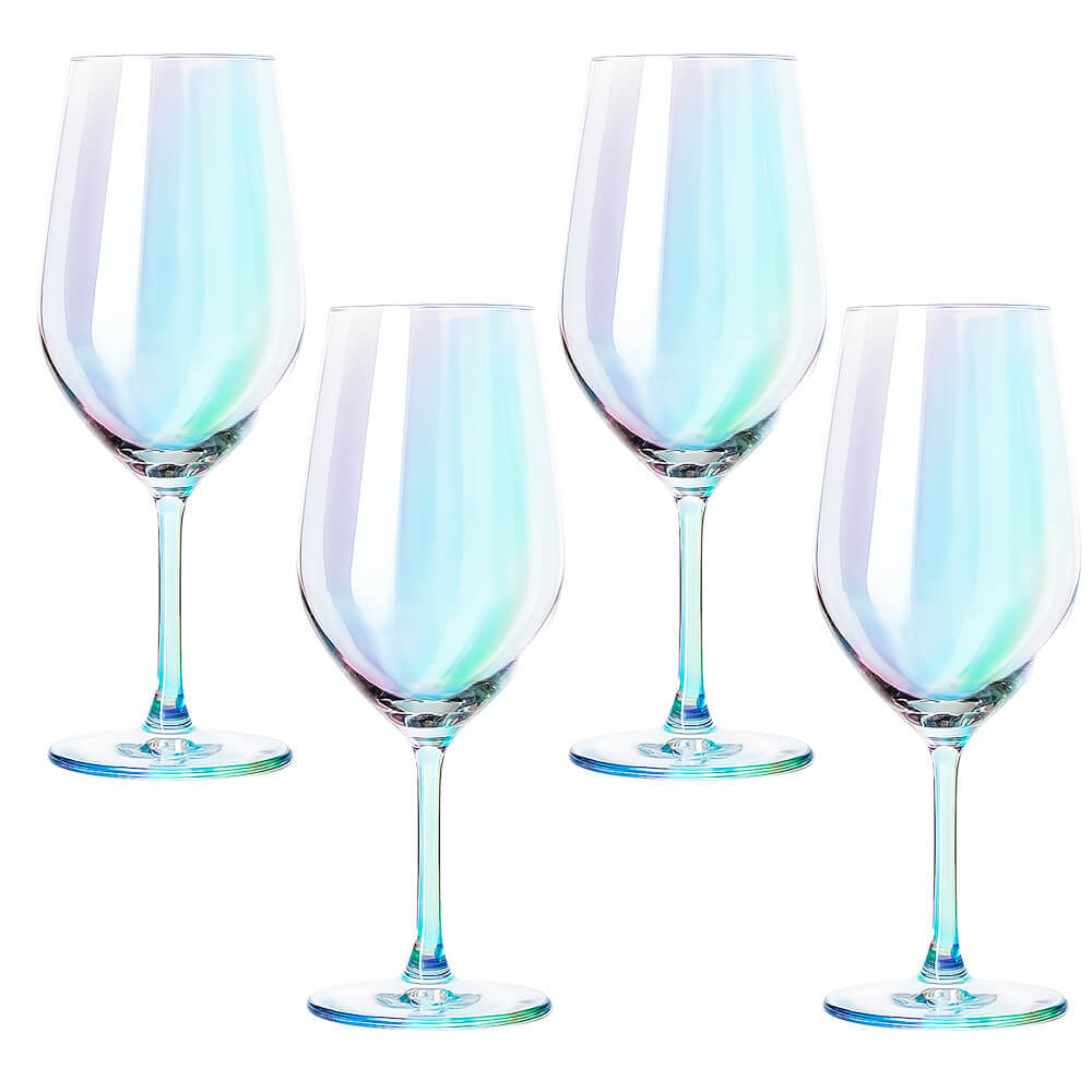 Jogo de Taças de Vinho de Cristal Furta Cor com Titânio Mendoza 460mL 4 peças - Seu Lar em Oferta na Shopee