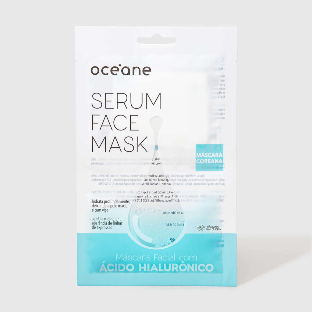 Detalhes do Kit Sérum Facial com Ácido Hialurônico + Máscara Facial (2 Produtos)
