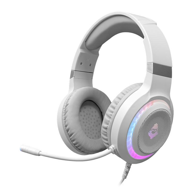 Headset Gamer Mancer Twilight, Rainbow, Drivers 50mm, Branco, MCR-TLT-WH01 em Oferta na Shopee