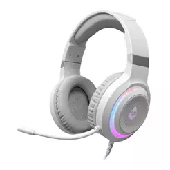 Headset Gamer Mancer Twilight, Rainbow, Drivers 50mm, Branco, MCR-TLT-WH01