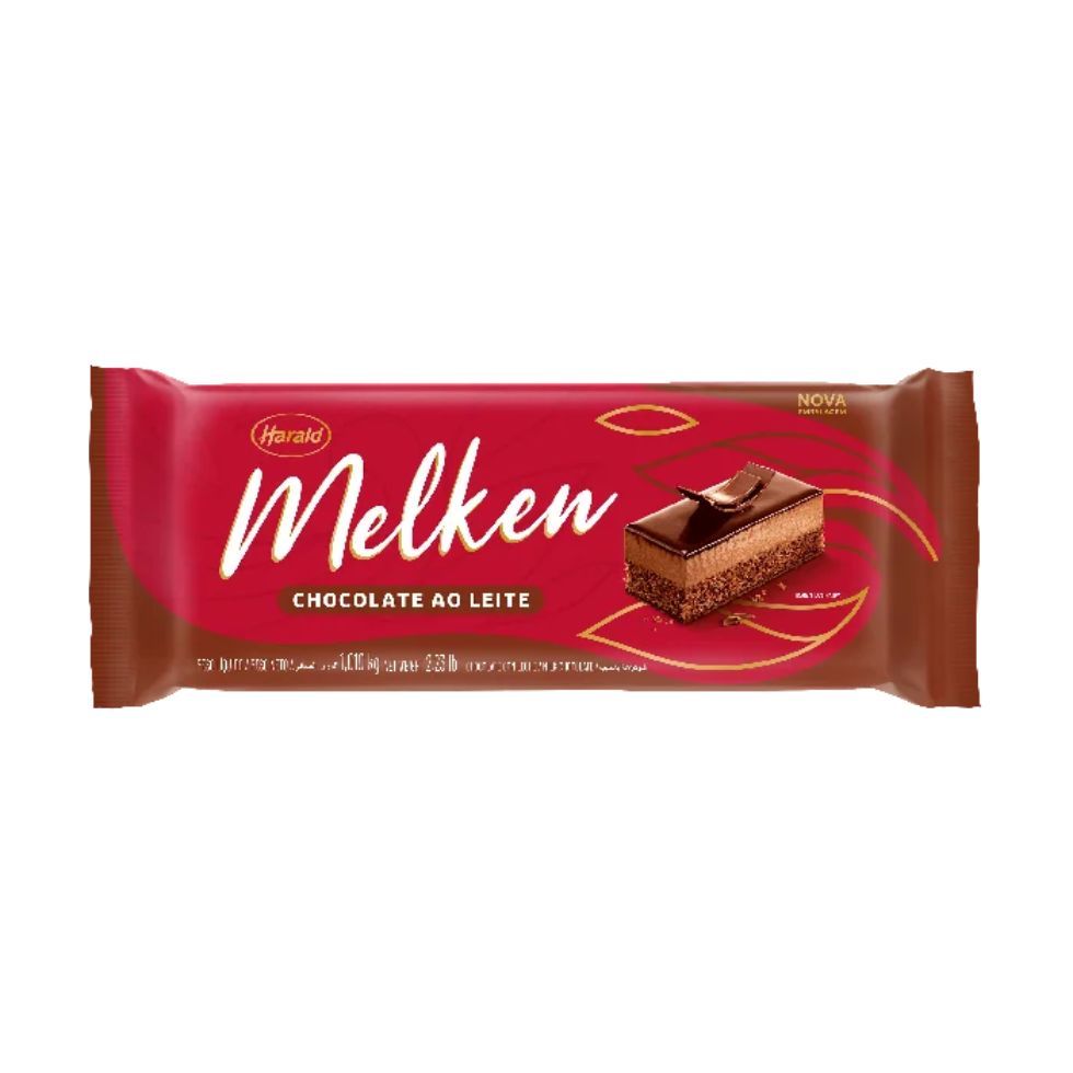 Chocolate Melken Ao Leite Barra 1,01kg Harald em Oferta na Shopee