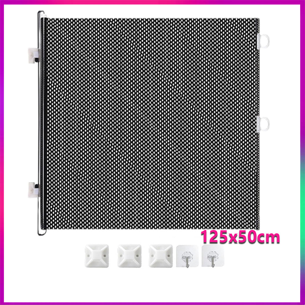 Portão Grade Retrátil Ajustável Extensível Infantil Bebês Pet Cachorro Cães Crianças Porta Escada 50x125cm