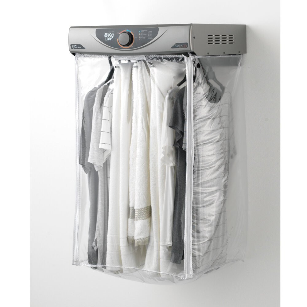Secadora de Roupas de Parede Fischer 8 kg, Super Ciclo, Prata