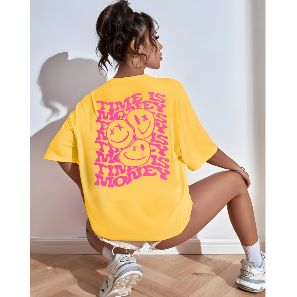 Camiseta Feminina Time is Money Streetwear