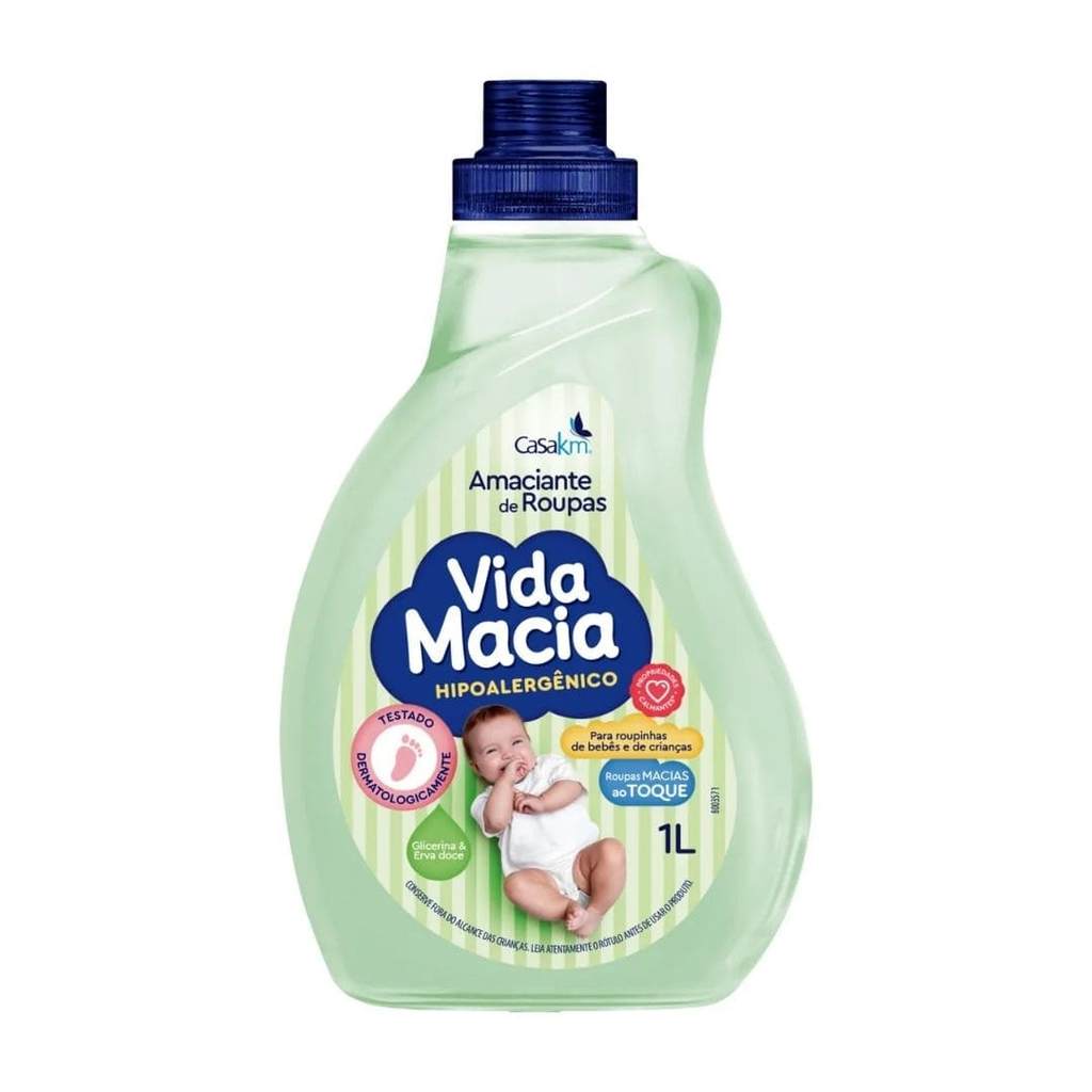 AMACIANTE GLICERINA E ERVA DOCE 1L VIDA MACIA
