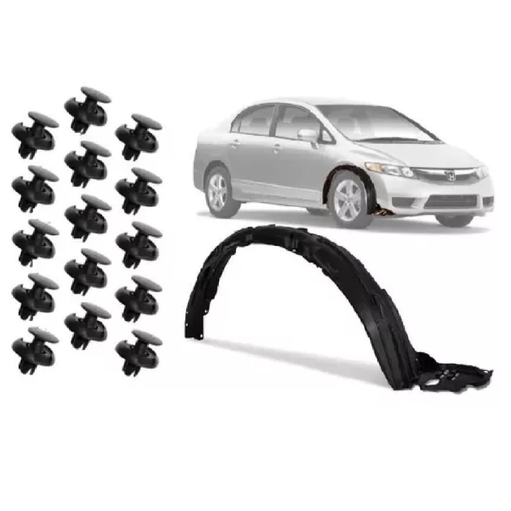 PARABARRO DIANTEIRO NEW CIVIC 2007 A 2011 COM GRAMPOS LD em Oferta na Shopee