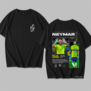 Camiseta Masculina Unissex Neymar Brasil 100% Algodão Premium Star Exclusivo Streetwear Old Street Verão em Oferta na Shopee