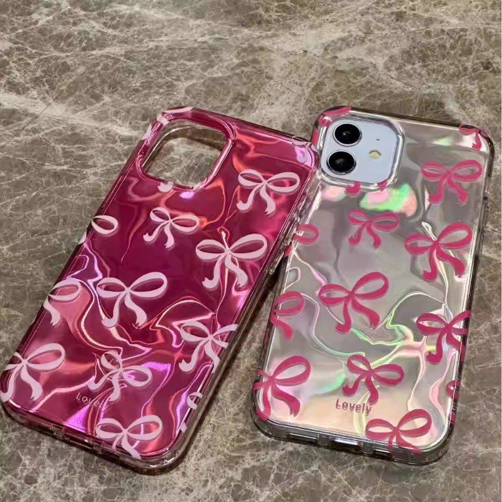 Capa Para Samsung S24 Plus S23 FE S23Ullta S21 S22 S20 A56 A55 A54 A16 A15 A35 Ondas De Água Luz Rosa Vermelha Fita De S