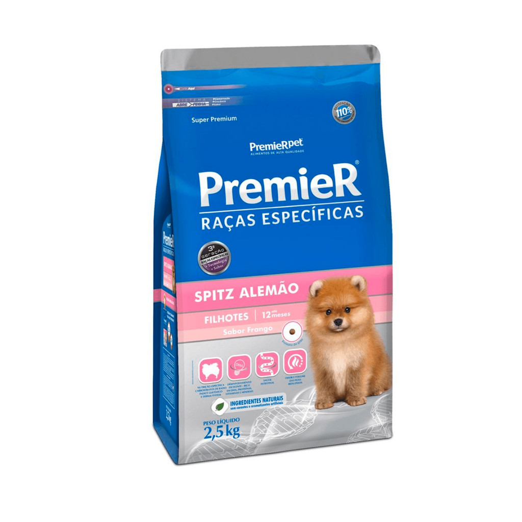 Ração para cães filhotes Premier Raças Específicas Spitz Alemão - 2,5kg