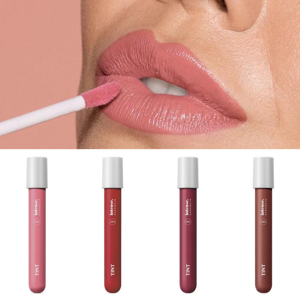 Batom Líquido Superfix Tint Intense 5ml Cores Rosa, Malva, Vermelho, Marrom em Oferta na Shopee