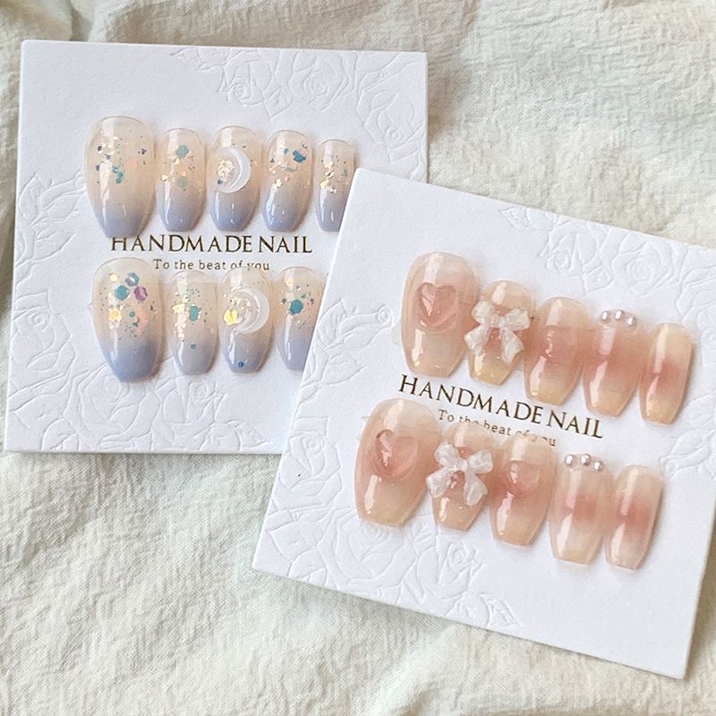 Cartão de manicure papel Premium Wearable cartão de unhas papel manicure quadrado manicure volta cartão ins manicure car