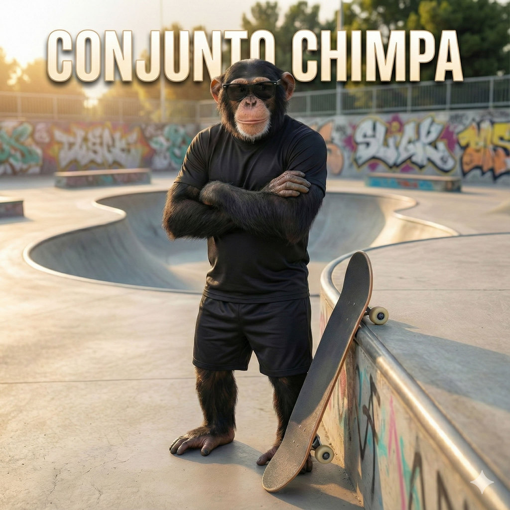 Bermuda Masculina Chimpa + Camiseta Leve e Confortável Esporte Futebol Academia Corrida