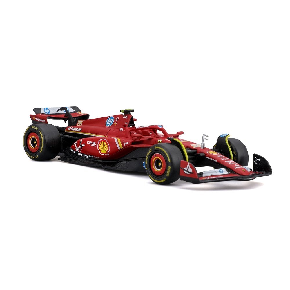 Carrinho Miniatura Burago F1 1:43 Ferrari Sf-24 Sainz #55 em Oferta na Shopee