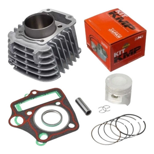 Kit Cilindro Pistao Anel E Junta Kit-a Honda Pop 100/ Biz 100/ Web 100 2007 a 20