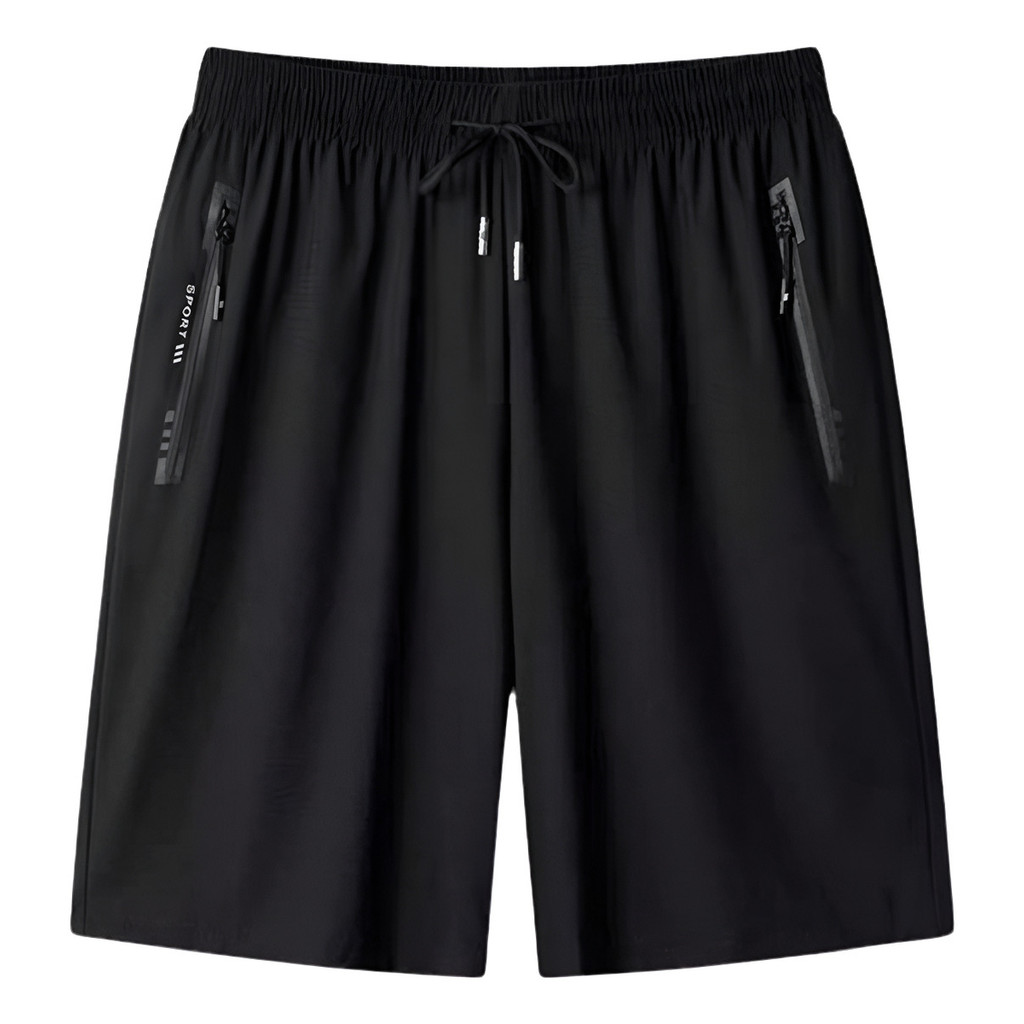 Short Masculino Bermuda Praia 2 Bolsos Zíper Secagem Rápida