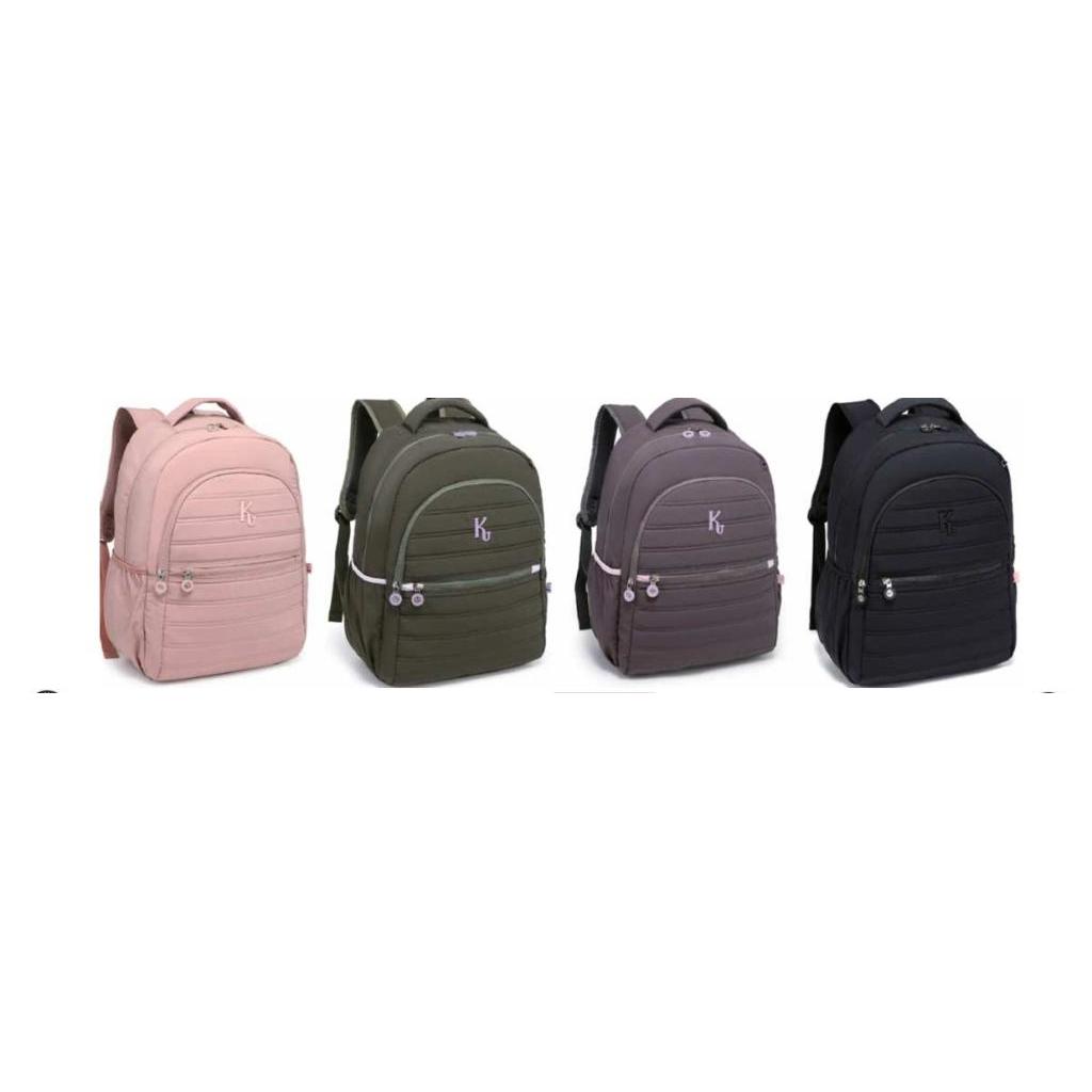 Mochila Feminina Kika 2605 em Tectel – Leve, Resistente e Confortável – Cores Sortidas em Oferta na Shopee
