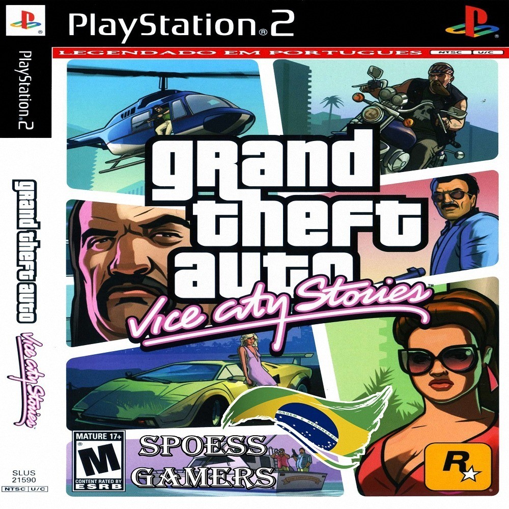 Jogo Ps 2 Gta Vice City Stories Grand Theft Auto  Portugues