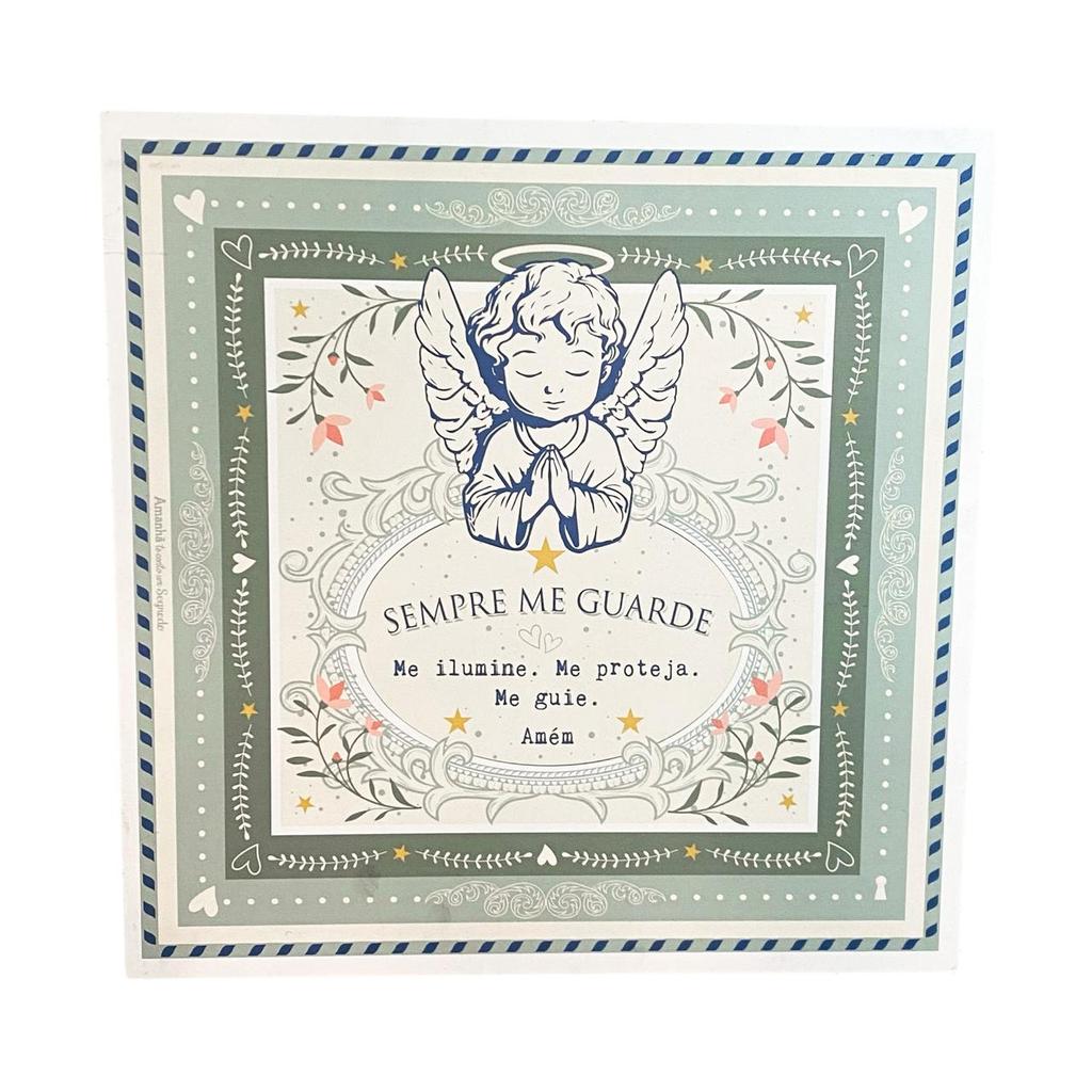 Quadro Box Sempre me guarde em MDF 40x40x3,5cm